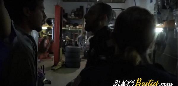 trendsHardcore interracial threesome in a dirty workshop with BBC criminal.